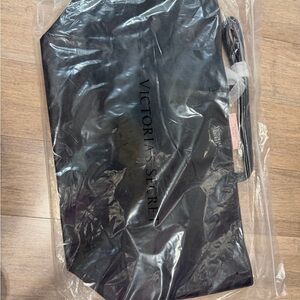 Victoria's Secret Black Tote with Pink Tag